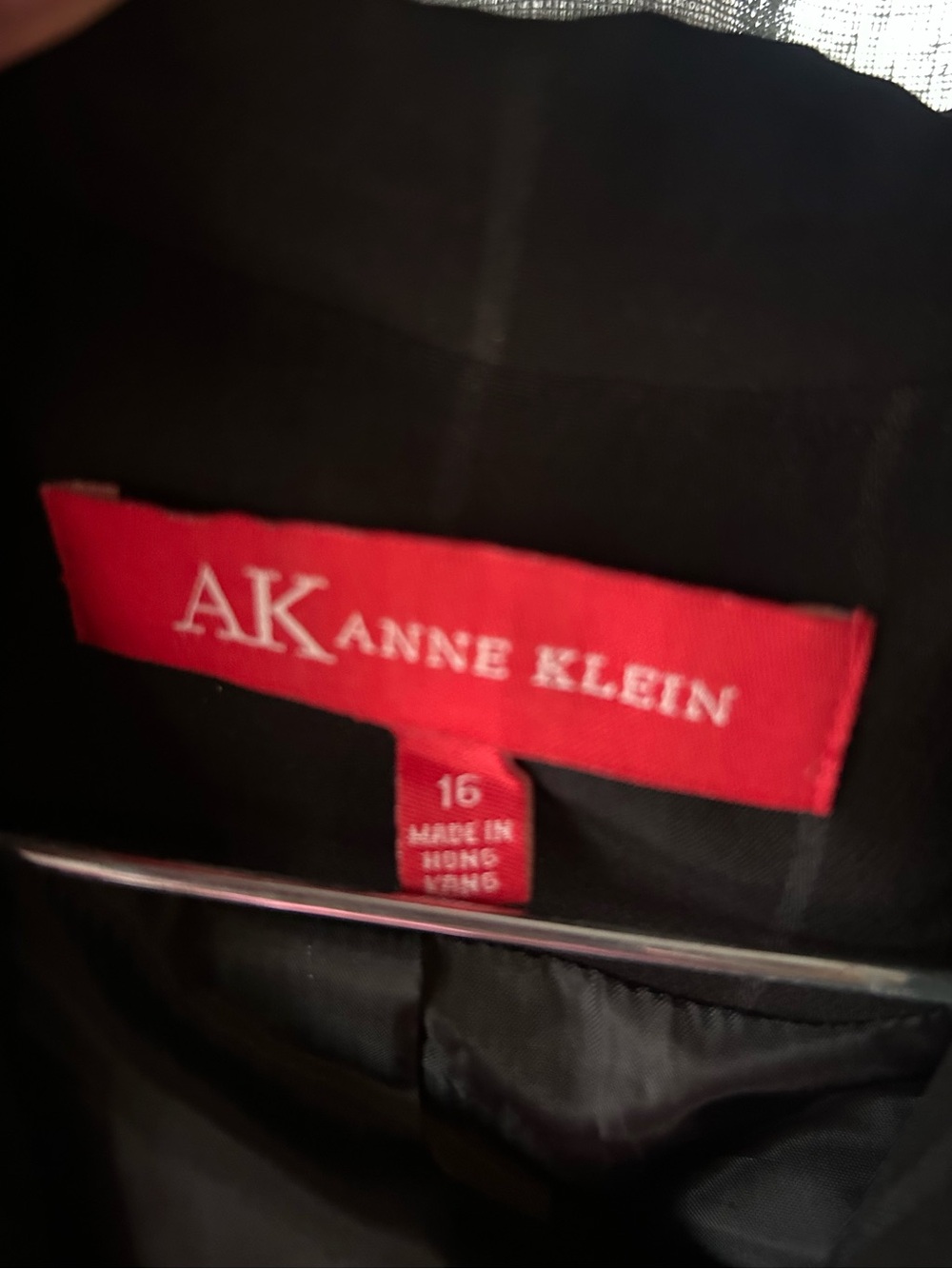 Anne Klein Black Blazer with Red Label